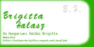 brigitta halasz business card