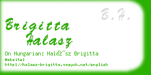 brigitta halasz business card